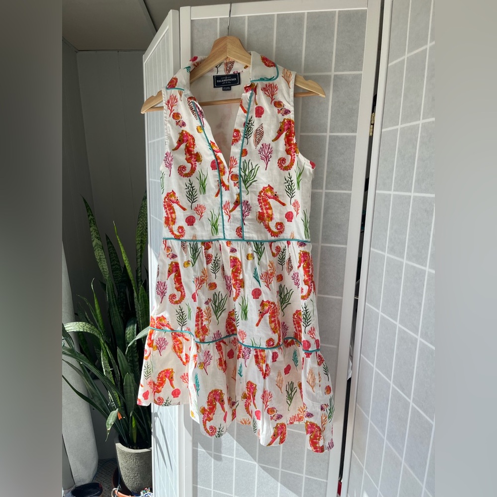 Kiel James Patrick Bloom Dress with Seahorse Print